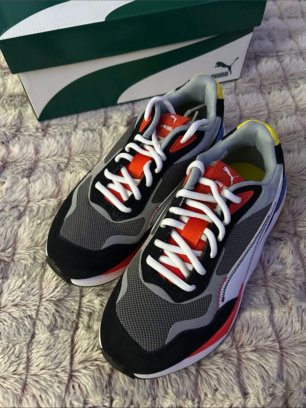 PUMA Kids Rs Metric Lace Up Sneakers  size 4.5 new